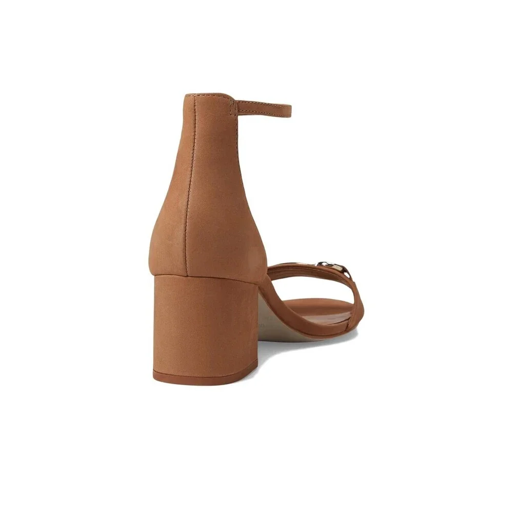 Steve Madden Irenee-B IREN17S1 Sandal Womens 6.5 Tan Nubuck Ankle Strap JOBB1366